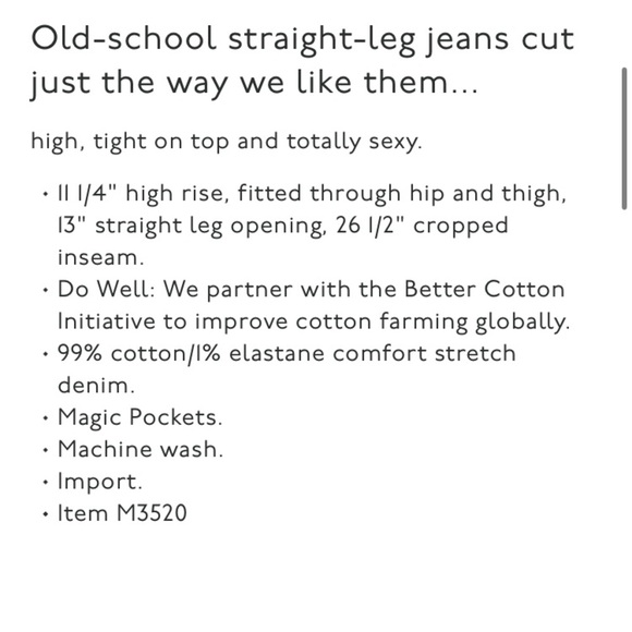 MADEWELL OLD SCHOOL STRAIGHT LEG 1%STRETCH CLASSIC STRAIGHT JEAN HI RISE SEXY! - Picture 6 of 15